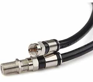GTOTd RG6 Coax Cable With F-Type Cable Extension Adapter