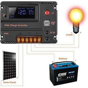 GHB 20A 12V 24V Solar Charge Controller Auto Switch